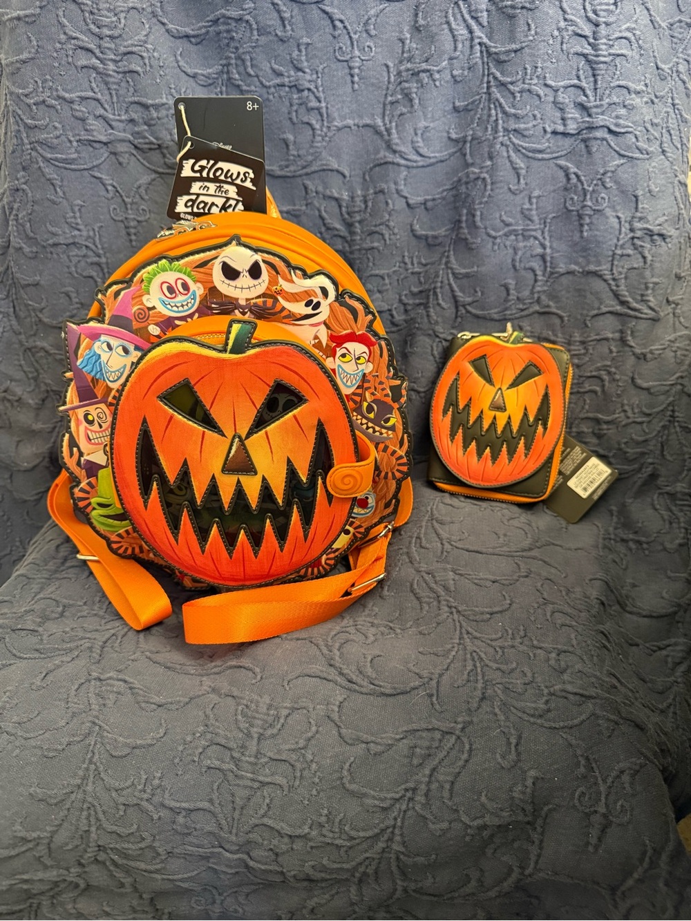 Loungefly Nightmare Before Christmas Pumpkin King Backpack with Wallet